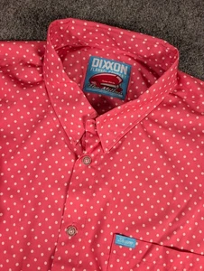 Dixxon Flannel Company The Milton Party Shirt Mens 5X Pink Polka Dots - Picture 1 of 8