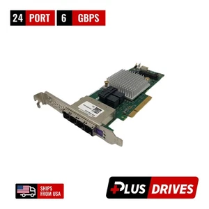 Adaptec ASR-78165 24 Port 6 Gbps SAS SATA Raid Controller High Bracket PCIe 3 x8 - Picture 1 of 9