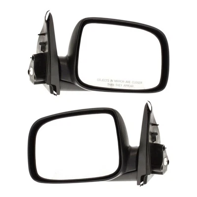 Power Mirror For 04-12 Chevrolet Colorado Black Manual Folding Set Of 2 - Image 1 of 4