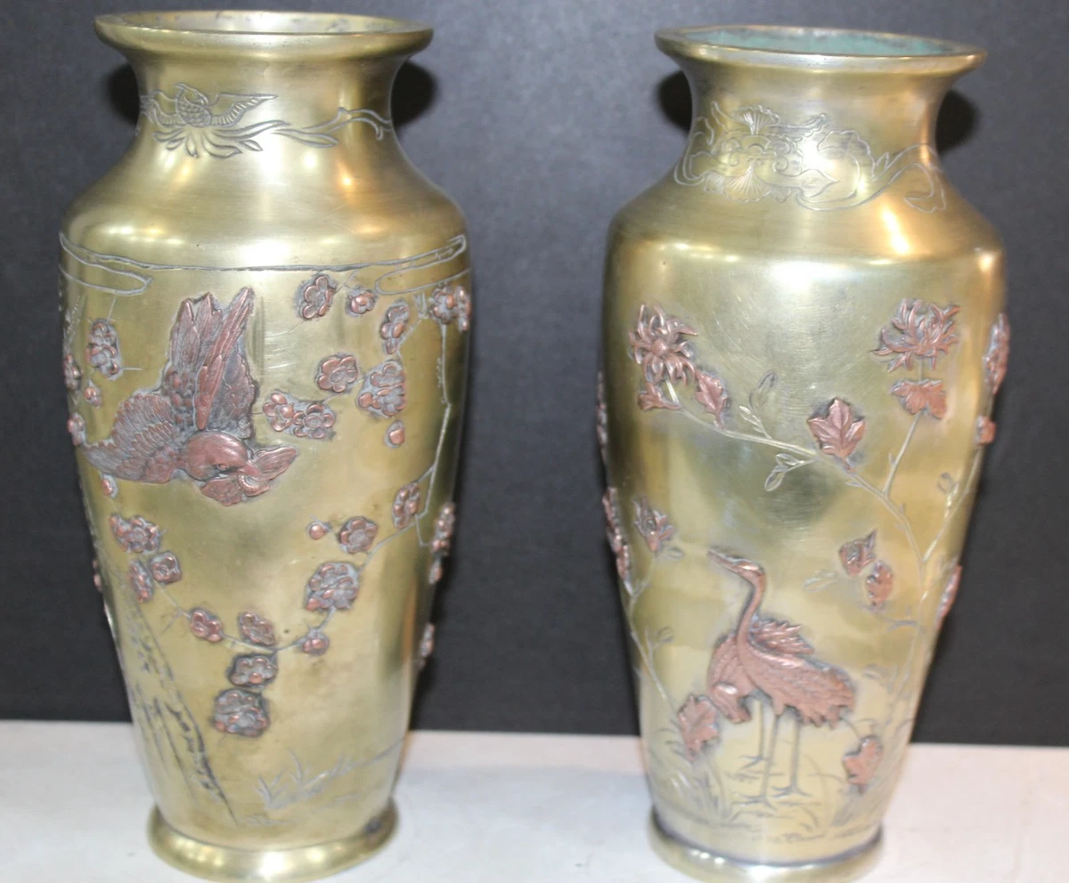 古董原始青铜古董日本花瓶| eBay