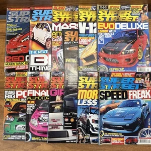 Super Street Magazine Lot of 12 Catalogs From 2010 W Calendar Imports Tuners - Foto 1 di 11