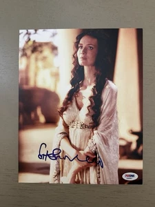 Saffron Burrows Signed 8 x 10 Photo PSA Authentic Autograph Model & Actress Troy - Picture 1 of 7