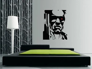 THE TERMINATOR Wall Art Sticker, Decal, Mural of Arnold Schwarzenegger 67 x 55cm - Picture 1 of 2