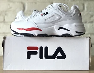 Mens FILA DISRUPTOR II X RAY TRACER Athletic Shoes White Red Blue NEW Size 10 - Picture 1 of 9