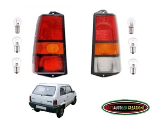 Coppia Fari Fanali Posteriori + 6 lampade FIAT Panda 4x4 141 dal 1986 al 2003 - Picture 1 of 2