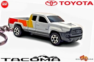 🎁 💯 🆕 RARE KEYCHAIN WHITE TOYOTA TACOMA TRUCK CUSTOM Ltd Ed. 💕GREAT GIFT💕🎁 - Image 1 of 4