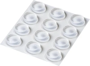12x Clear Self Adhesive Silicone Bumper Pads Door Buffer Feet for Glass Boards - Picture 1 of 13