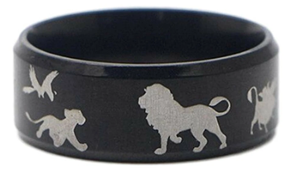 The Lion King Symbol Steel Metal Ring - Image 1 of 1