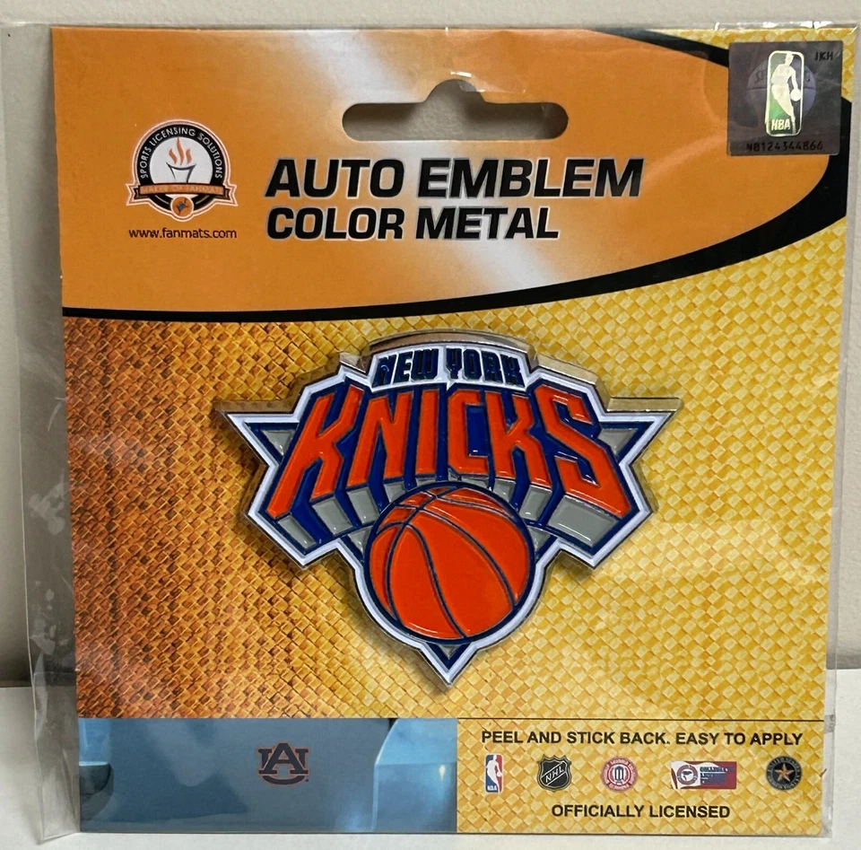 New York Knicks Fanmats 3D Металлический Цвет Авто Эмблема Автомобиль Грузовик Совершенно Новый из старых запасов - Изображение 1 из 1