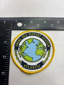 Printed-On-Style NAVAL SEA SUPPORT CENTER ATLANTIC Navy Patch (Military) 00O6 - Picture 1 of 2