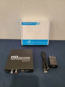 HD Video Converter HDMI to HDMI+ RCA Best Works For Foxtel IQ3 Autoscaler PS3 - Picture 1 of 5