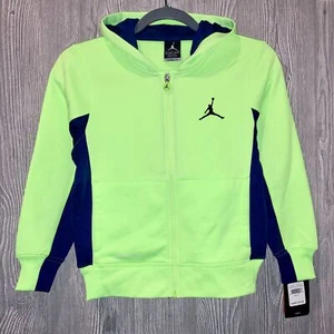 NIKE Jordan Therma Fit Ghost Green Blue F/Z Hoodie Sweatshirt NEW Youth Boys S M - Picture 1 of 3