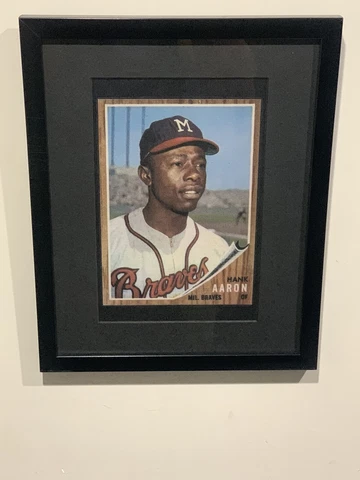 1962 Topps Hank Aaron (Custom Mini Poser) Frame Not Included (READ) Cover