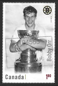 Canada 2017 #3036 NHL: Ultimate Six (Bobby Orr) - Used from Souvenir Sheet - Picture 1 of 2