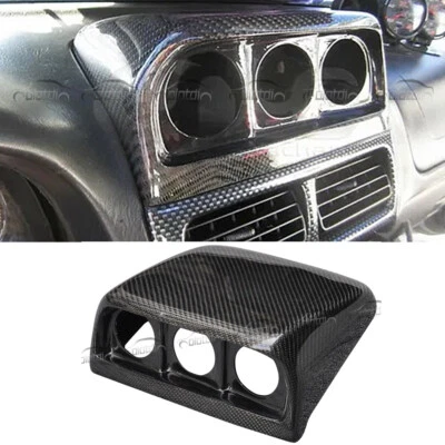 Carbon Fiber Triple Dashboard Gauge Pod For 1997-2000 Subaru Impreza GC8 - Image 1 of 4