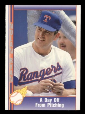 1991 PACIFIC NOLAN RYAN #96 A DAY OFF FROM PITCHING TEXAS RANGERS HOF - Image 1 of 2