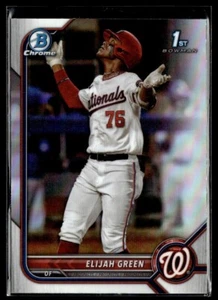 2022 Bowman Chrom Refraktor Elijah Green Washington Nationals #23 - Bild 1 von 2