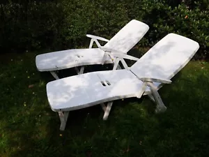 Gartenliege, Kunststoff, sehr stabil, praktisch und komfortabel - Bild 1 von 13