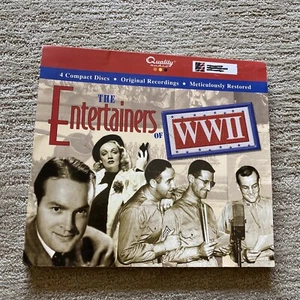The Entertainers of WWII 4CD Set NICELY USED Hope Crosby Etc - Picture 1 of 9