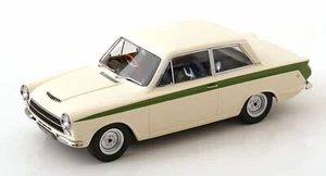 Model Car Group 18434 Ford Lotus Cortina Mk1 White/Green 1963 1:18 Diecast Model - Picture 1 of 2
