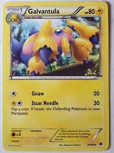 Tarjeta Pokémon Galvantula 34/98 LP / VLP - Poderes Emergentes - Arte Kagemaru Himeno - Imagen 1 de 2