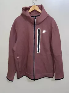 Nike Tech Fleece Full Zip Hoodie Jacket Redstone Red DR9150-670 Men 2XL $140 NEW - Picture 1 of 13