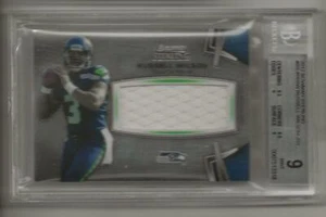 2012 BOWMAN STERLING #BSJRRW RUSSELL WILSON JSY BGS NUOVO DI ZECCA 9 - Foto 1 di 3