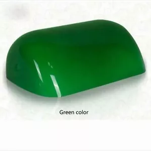 Green Replacement Glass Bankers Lamp Shade Cover for Desk Lamp L8.85 W5.11 - Picture 1 of 3