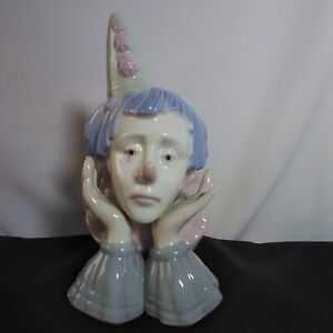  Paul Sebastian "Dreams" Sad Clown Bust Figurine Meico Inc 7” Tall Vintage