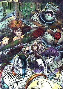 Rob Liefeld - JUDGMENT DAY - Clearchrome Chase Card 3 - Bild 1 von 2