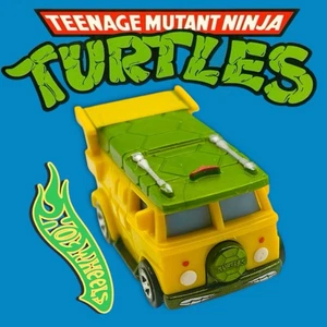 TMNT Hot Wheels carro festa giallo e verde pressofuso sciolto 1:64 2020. Spedizione veloce! - Foto 1 di 8