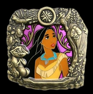 Disney WDI - Stained Glass Princess Series - Pocahontas LE300 Pin - Picture 1 of 2