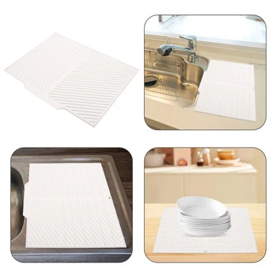  Silikon-abtropfmatte Spülmatte Küchenspüle Matten Geschirrtrocknungsmatten - Bild 1 von 4