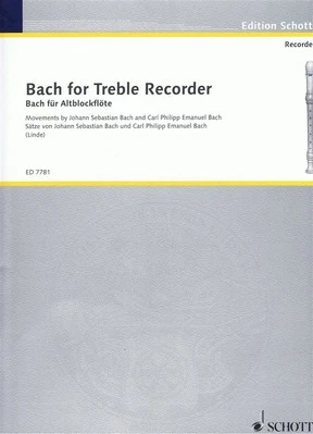 Bach für Altblockflöte Johann Sebastian Bach Book [Softcover] Alto Recorder and - Image 1 of 3