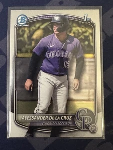 Alessander De La Cruz Colorado Rockies 2025 Bowman Chrome Prospects #BCP-219 - Picture 1 of 2