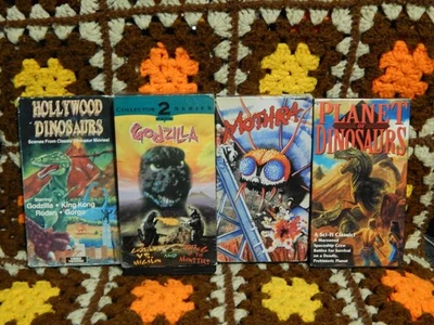 Hollywood Dinosaurs + Godzilla: King of the Monsters + Mothra (VHS x 5) Sci-Fi Foto 1 de 4