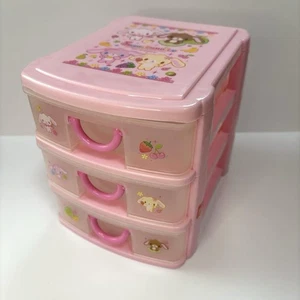 Caja de 3 niveles Sanrio Sugar Bunnies Heisei retro usada coleccionable - Imagen 1 de 8