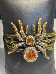 Brazalete Brazalete Araña Gótica Grande Halloween Rareza ¡LEER DESCRIPCIÓN! - Imagen 1 de 17