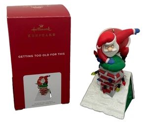 Vintage 2021 Hallmark GETTING TOO OLD FOR THIS SANTA ~ Keepsake Ornament ~Magic - Picture 1 of 11