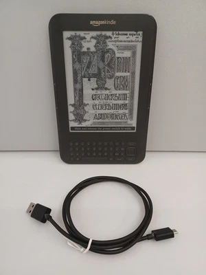 Amazon Kindle Keyboard 3rd Generation Book Reader Model D00901 - Image 1 of 4