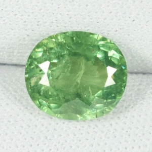 3.41 ct LUSTROUS NICE GREEN NATURAL ANDRADITE - DEMONTOID GARNET  See Vdo 3295/6 - Picture 1 of 2