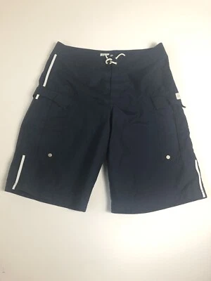 Pantalones cortos cargo para hombre Calvin Klein azul marino blanco tabla de nadar talla 34 C85 Foto 1 de 4
