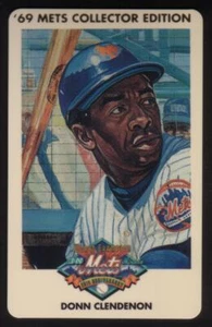 5M 1969 Champion Miracle Mets (25. Jubiläum): Donn Clendenon Telefonkarte - Bild 1 von 2