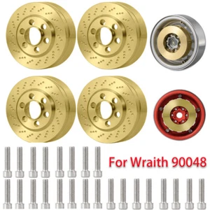 Car Brass Internal Counterweight for 2.2'' Wheel Rims Axial SCX10 Wraith 90048 - Picture 1 of 10