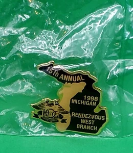 Pin 15th Annual 1998 Michigan Rendezvous West Branch HOG (Harley Owners Group) - Imagen 1 de 3
