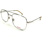 Carrera 2010T 010 Eyeglasses Frames Polished Silver Square Full Rim 51-19-135