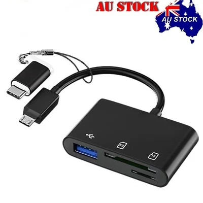 All in One Multi Memory Card Reader USB 2.0 SD SDHC MMC MS TF M2  AU - Image 1 of 4