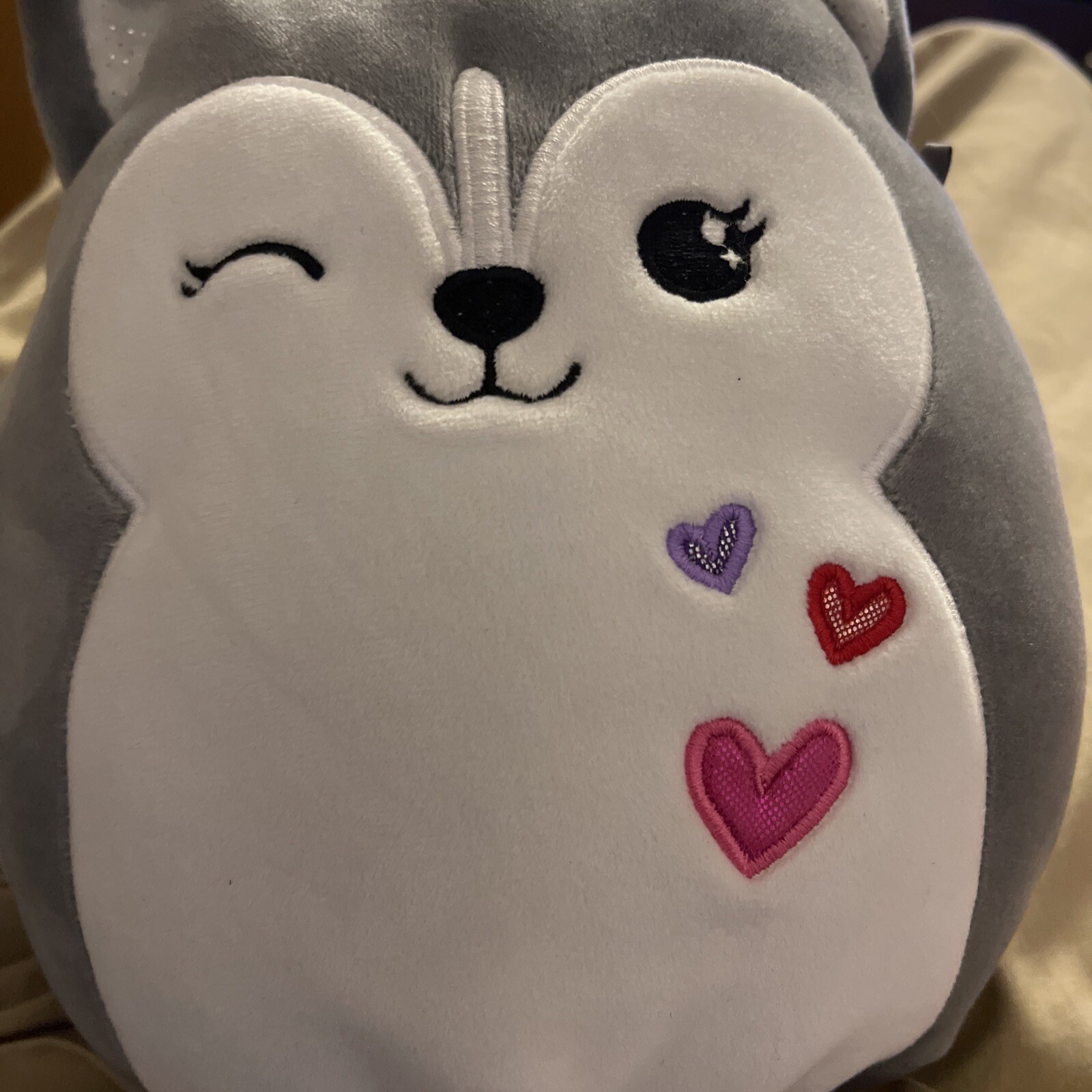 Heidi Husky Dog Plush Gray 2021 