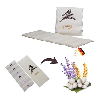 EDEL LIVING Kirschkernkissen Wärmekissen Mikrowelle Körnerkissen mit Weizen und Lavendelfüll