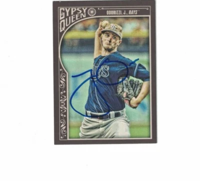 JAKE ODORIZZI SIGNED IP GYPSY QUEEN TOPPS 2015 #204 TAMPA BAY RAYS AUTO - Image 1 of 2